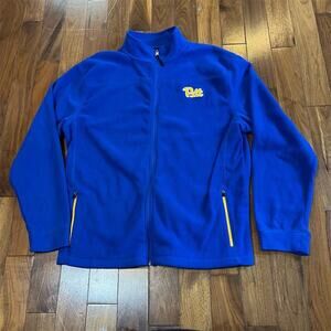 Colosseum Men's XL Blue Fleece Jacket Full-Zip Casual Pittsburgh Panthers